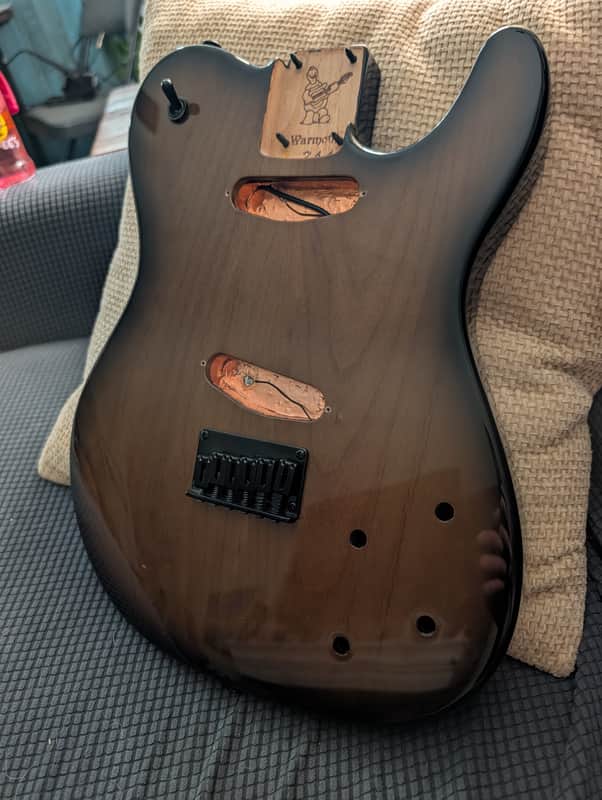 Warmoth Alder Telecaster Body - Black Burst image 1