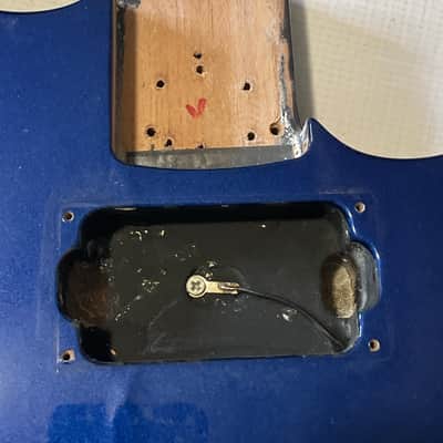 2000's India Jackson JS30 JS Series Dinky Blue Mahogany Guitar Body Floyd Ready image 9