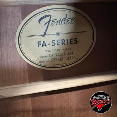 Fender Fa 125 Ce Black With Proel Bag image 8