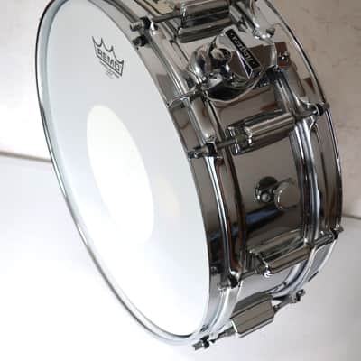 Rogers "Big R" SuperTen 5x14" 10-Lug Steel Snare Drum 1975 - 1976 - Chrome image 7