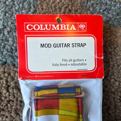 NOS Vintage 1970's Columbia Mod Guitar Strap in Original Packaging! image 3