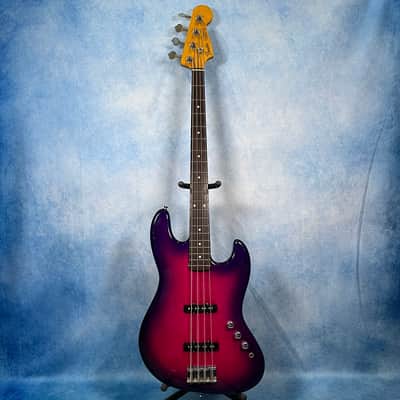 Fender Japan JB-62 Jazz Bass Magenta Burst, MIJ image 1