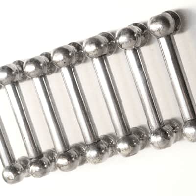 (7) Original Ludwig Nickel Plated Tube Lugs for Wood Shell Snare Drum, Set of Seven, 2  7/16" Length, Mounting Hardware / 1920s-30s image 6