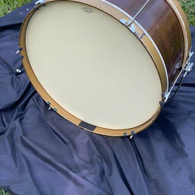 Unknown 24" Bass Drum 1940s - Mahogany image 4