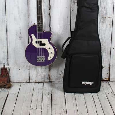 Orange Glenn Hughes Signature O Bass Electric Bass Guitar Purple with Gig Bag image 2