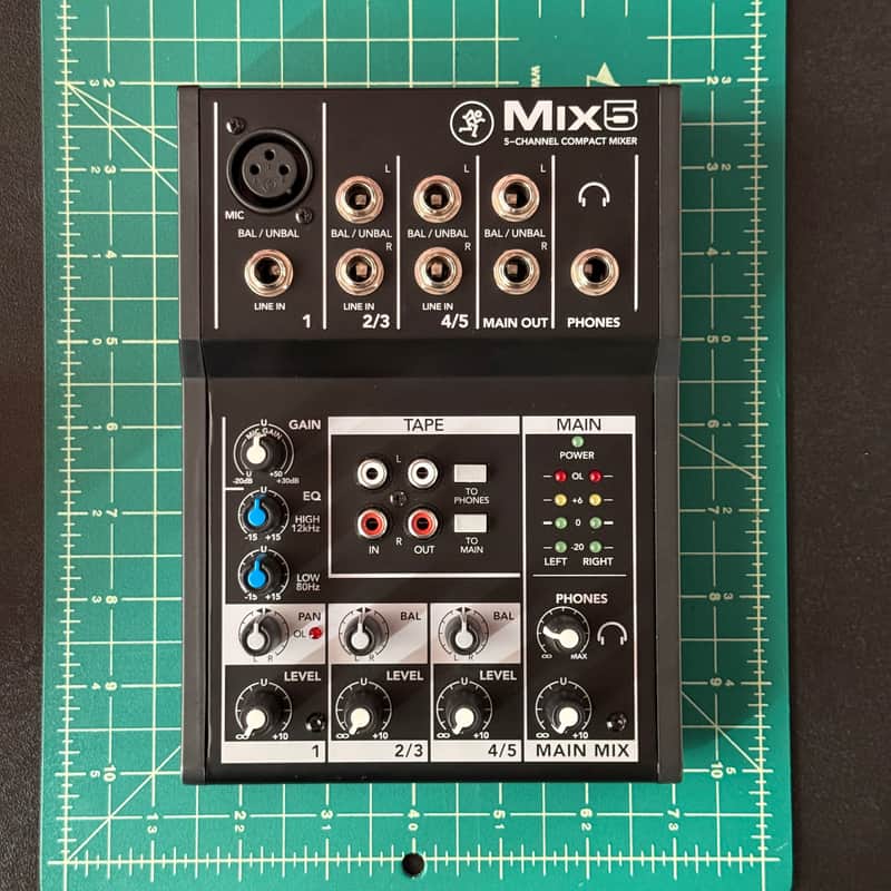 Mackie Mix5 5-Channel Compact Mixer 2015 - Present - Black image 1