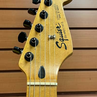 Squier Standard Stratocaster with Maple Fretboard in Black 1993 Made in Mexico image 19