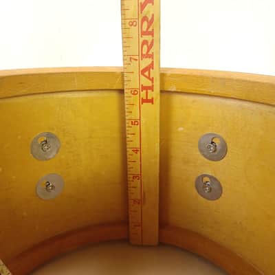 Premier 6.5x10"White Concert Tom Drum+3Ply Birch Vintage Pre-International 9.5" image 9