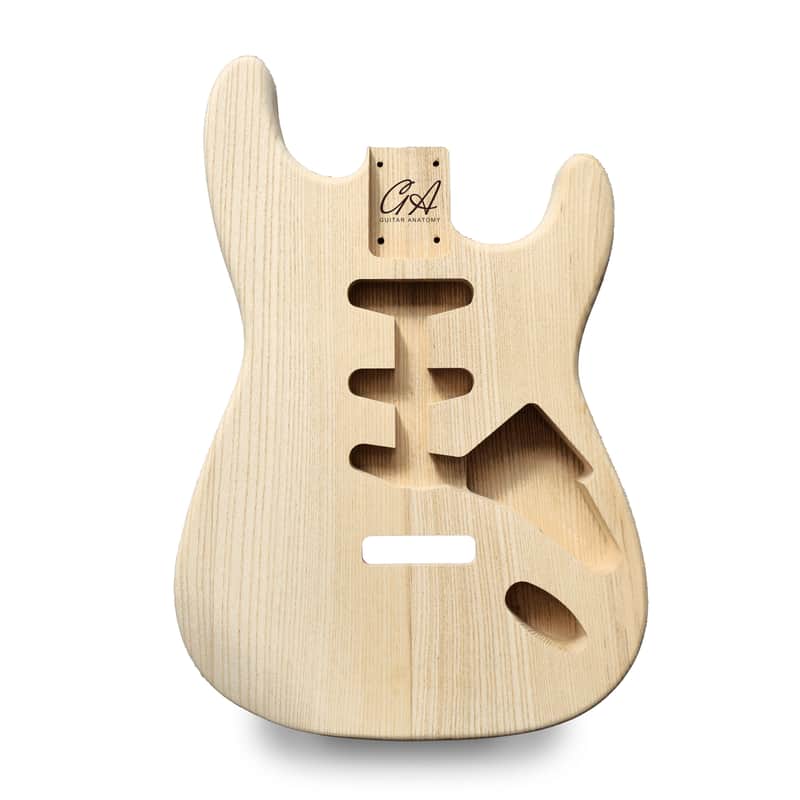 Stratocaster Guitar Body SSS - Unfinished - 2 Piece Ash image 1
