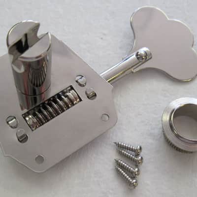 Fender Vintage Nickel Reverse Bass Tuners set of 4  0078834049 image 4