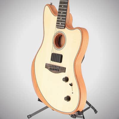 Fender Certified Pre-Owned American Acoustasonic Jazzmaster, Natural, Ebony Fingerboard (I10) (3162A) image 4