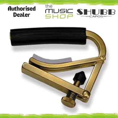 Shubb C1B Standard Steel String Guitar Capo, Unplated Brass, Acoustic & Electric image 1