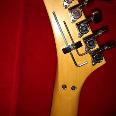 Kramer Vanguard 1984 Black 80's USA D-Plate Banana headstock Neck Rare Guitar Vintage image 13