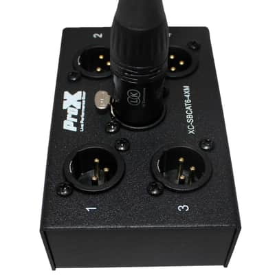 ProX 4 Channel XLR Male over CAT-5/CAT-6 Portable Snake Box [XC-SBCAT6-4XM] image 4