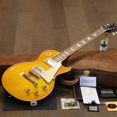 Minty! 2021 Gibson Custom 1958 Historic Reissue Les Paul M2M Electric Guitar Lemonburst + COA OHSC image 1