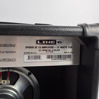 Line 6 Spider IV 15 15-Watt 1x8" Digital Modeling Guitar Practice Amp 2009 - 2016 - Black image 8