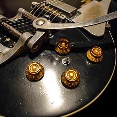 Dax&Co. Heavy Aged Neil Young "Old Black" style Gibson Les Paul Guitar Relic W/ Case! image 18
