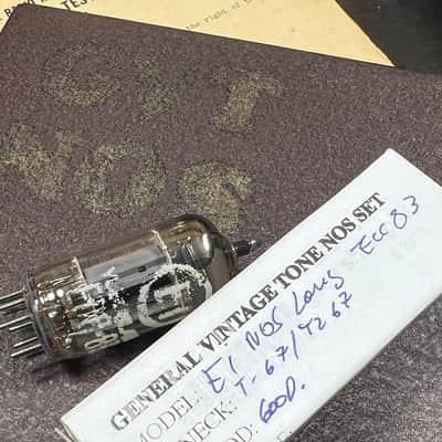 EI ECC83/12AX7 Ei Yugoslavia smooth silver plate tubes Long plate image 2