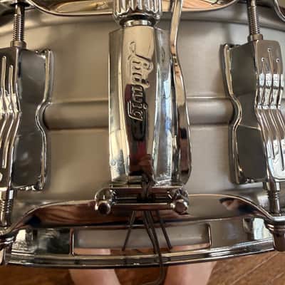 Ludwig LM404C Acrolite 5x14" 8-Lug Aluminum Snare Drum 2021 - 2023 - Matte Aluminum image 3