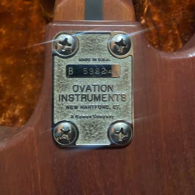 Ovation Magnum III 1980 Bass guitar w/ original case image 8