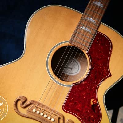 2012 Gibson SJ-200 Studio Super Jumbo Acoustic Guitar Natural image 6