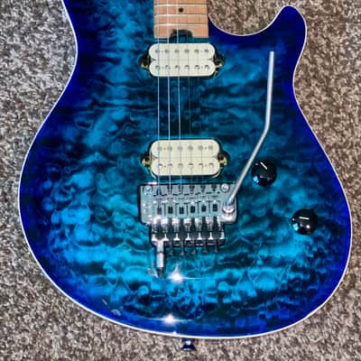 EVH Wolfgang WG Special QM with Baked Maple Neck electric guitar Chlorine Burst ohsc image 6