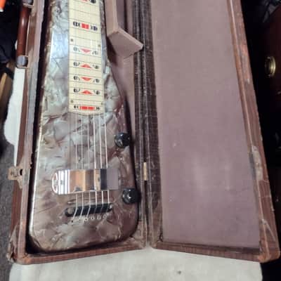 Kiesel Lap steel Late 40s - Gray pearloid image 11