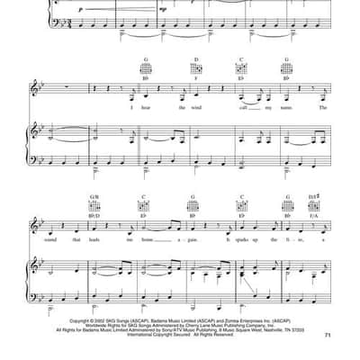Spirit - Stallion of the Cimarron Piano/Vocal/Guitar Songbook image 9