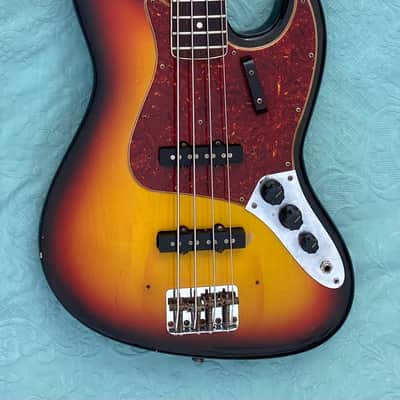 Fender Jazz Bass 1966 - Sunburst Dot/Binding - Super image 1