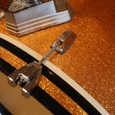 Ludwig USA 4pc Drum Kit Set 6 Ply Maple 12/14/16/22" Gold Sparkle image 10