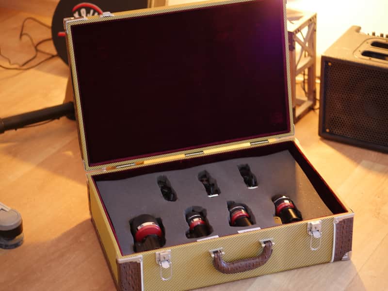 Avantone Pro CDMK4 – Set complet de micros pour batterie – superbe valise tweed image 1