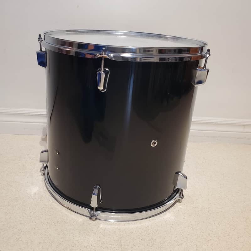 16"x16" Black Floor Tom Drum Shell - Ultra Clean - Save $$ image 1