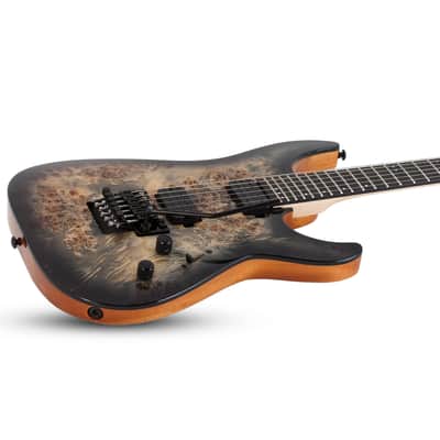 C-6 Pro Floyd - Charcoal Burst Schecter image 3