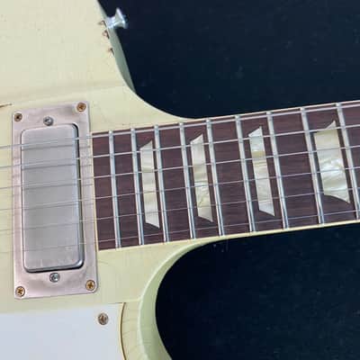 2021 Gibson Custom Shop Murphy Lab '64 Johnny Winter Signature Firebird V - Polaris White Aged image 6