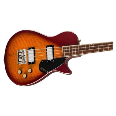 Gretsch Streamliner Jet Club Single-cut Electric Bass Guitar - Havana Burst image 4