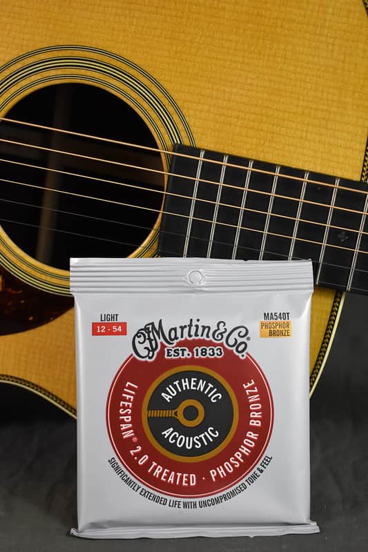 Martin Authentic Acoustic Lifespan 2.0 Treated Phosphor Bronze Strings - Light (.012-.054) image 1
