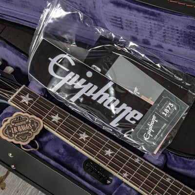 Epiphone J-180 LS Frost Blue - Incl. Hard Case image 10