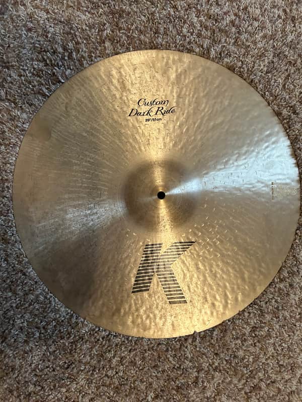 Zildjian 20" K Custom Dark Ride Cymbal 1995 - Present - Traditional image 1
