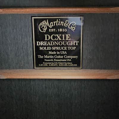 Martin DCX1E Sitka Spruce/HPL Dreadnought with Cutaway 2010s - Natural image 8
