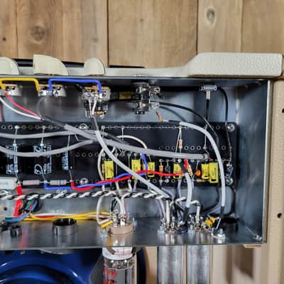 Divided by 13 CJ11 Combo 2025 Factory Upgrade Celestion Blue - Vintage Vanilla tolex with Cream V image 14