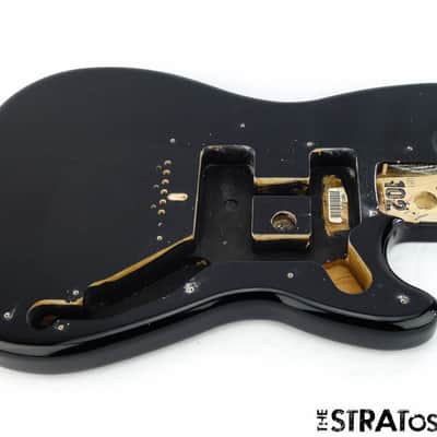 2016 Fender Duo-Sonic BODY Guitar Parts Alder Offset Shape Guitar Parts Black SALE image 5