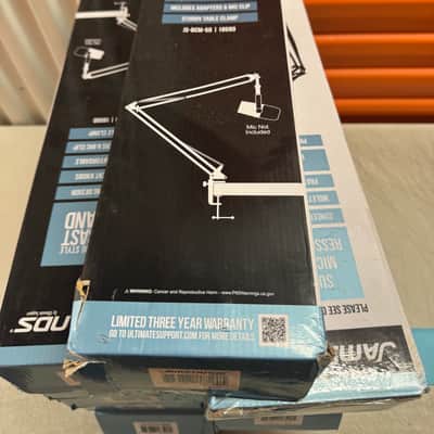 New Ultimate Support JS-BCM-50 Broadcast Microphone Stand - Table Clamp Mic Stand image 7