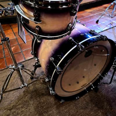 Mapex Saturn Evolution Hybrid Organic Rock 3PC Shell Pack - Exotic Violet Burst Lacquer image 9