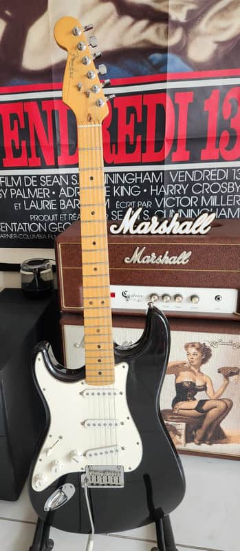 Fender Standard 1998  black GAUCHER LEFT HANDED image 1