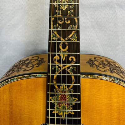Blueberry Handmade Grand Concert Size Acoustic Guitar with Arm Rest image 10