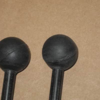 new old stock Gambal Manufacturing GPMR (UG13GPMRX) Percussive Keyboard Mallets (for xylophones and glockenspiels) Black Hard Rubber Ball Heads with Black Synthetic Shafts (with original packaging) from 1990s to early 2000s image 16