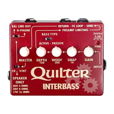 Quilter InterBass Pedal Sized 45W Bass Amplifier Head / DI image 1