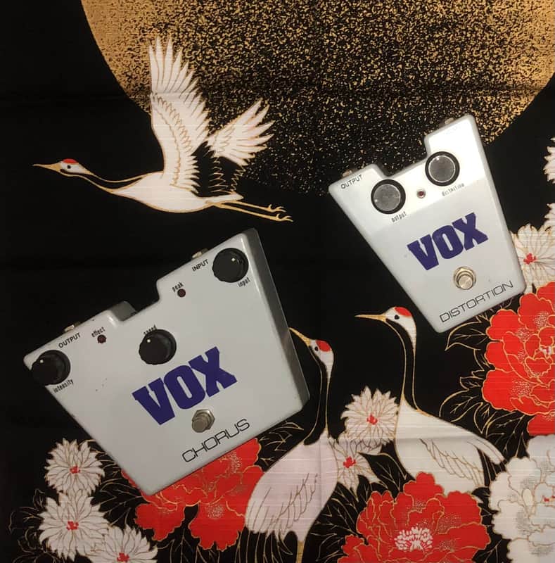 VOX DISTORTION 1901 / 7001 s.n. 1-01907 + VOX CHORUS 1905 / 7005 s.n. 5-00213 Made in Japan early 80’s image 1