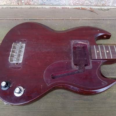 Vintage Circa 1972 Gibson EB-0 Bass Guitar Husk Project! Old Wood, Wiring Harness! image 3