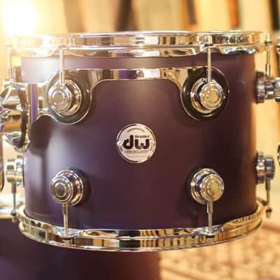 DW Collector's Maple 333 Solid Purple Hard Satin Drum Set - 22,10,12,16 - SO#1448300 image 5